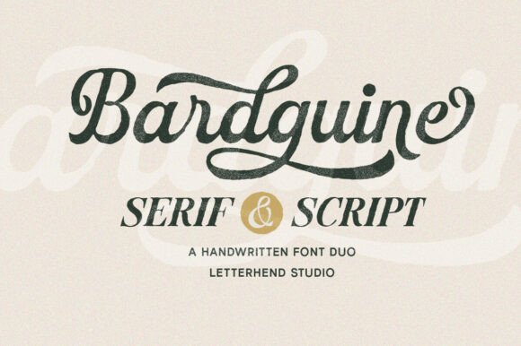 Bardguine Serif Script Duo Font: A Designer's Guide