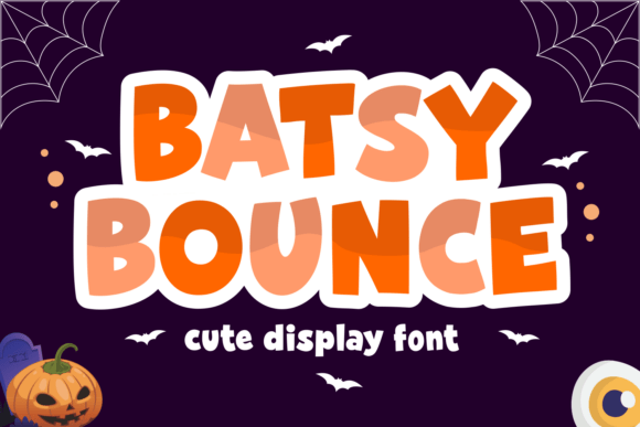 Batsy Bounce Font by Dreamink 7ntypes: A Playful Twist for Halloween Design