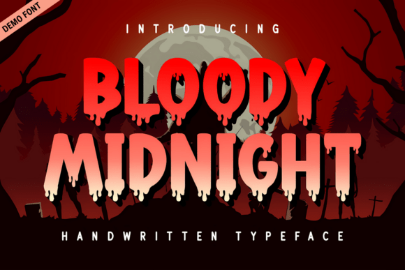 Bloody Midnight Demo Font by Kelik 7ntypes
