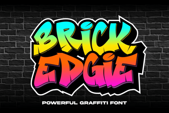 Brick Edgie: The Bold Graffiti Font for Urban Design