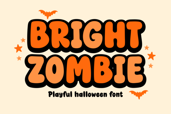 Bright Zombie Font by Dreamink 7ntypes: A Playful Twist on Spooky Design