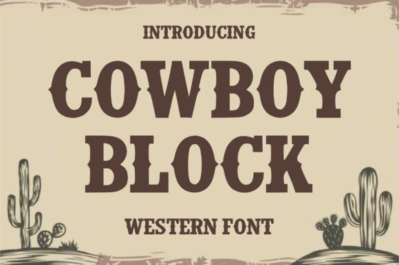Cowboy Block: The Ultimate Bold Western Display Font