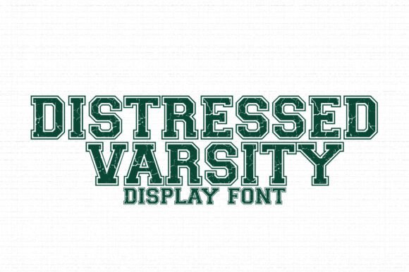 Distressed Varsity: A Strategic Typography Choice for Bold Branding
