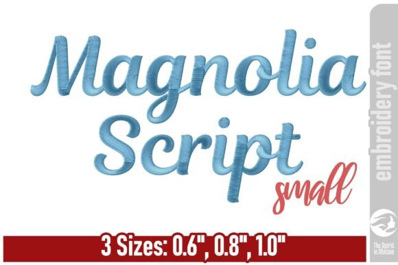 Elevating Machine Embroidery with the Grace of Magnolia Script
