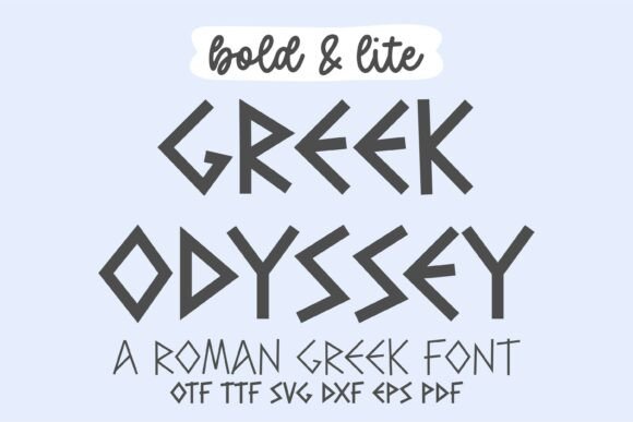 Evaluating the Greek Odyssey Typeface for Design Projects