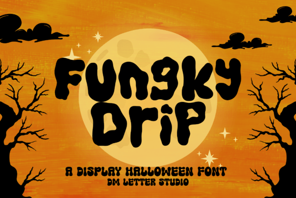 Fungky Drip Font: Spooky Typography for Design