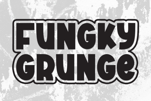 Fungky Grunge Font: A Bold Display Typeface for Raw, Rebellious Designs