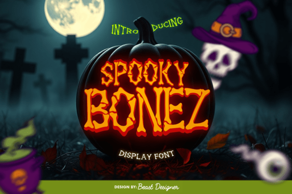 Get in the Halloween Spirit with SpookyBonez Font: The Ultimate Bone-Style Typeface