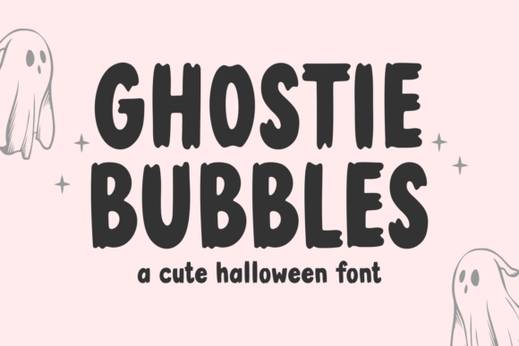 Ghostie Bubbles Font by Dreamink 7ntypes: A Playful Twist for Spooky Designs