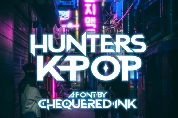 Hunters K-pop: A Bold Font for Modern Design