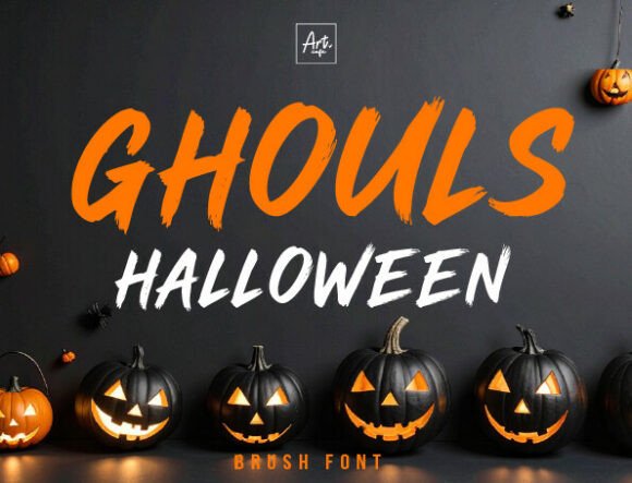 Introducing Ghouls Halloween: The Artistic Display Font That Defies Expectations