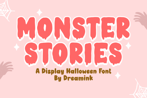Monster Stories Font by Dreamink 7ntypes: A Playful Twist for Spooky Designs