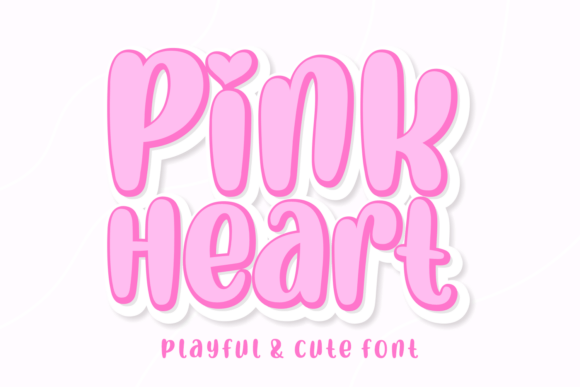 Pink Heart: A Vibrant Typeface for Creative Love