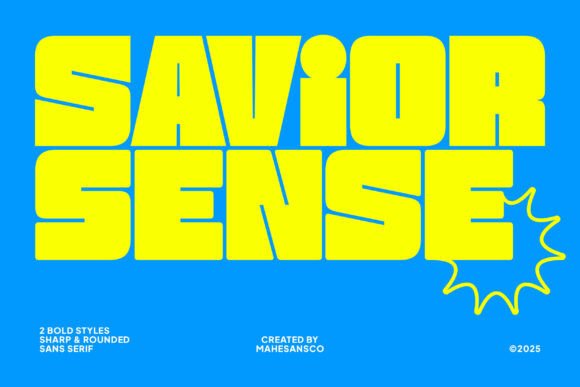 Savior Sense Font: A Bold Statement for Modern Visual Identity