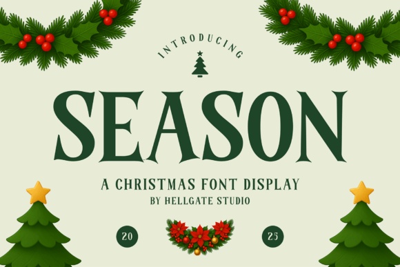 Season Font: A Premium Christmas Display Serif