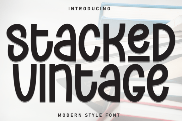 Stacked Vintage: A Whimsical Handwritten Font