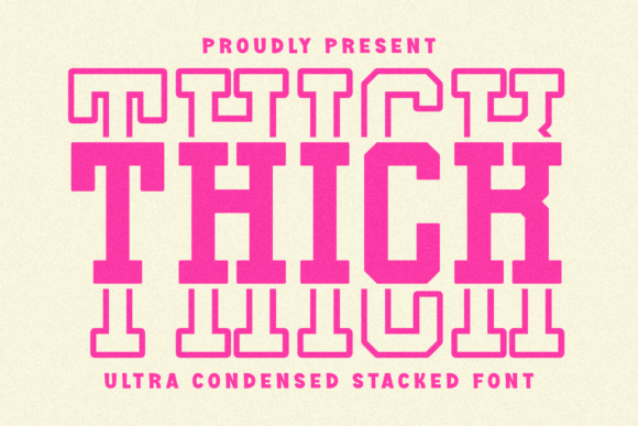Thick Stacked: The Ultimate Bold Display Typeface