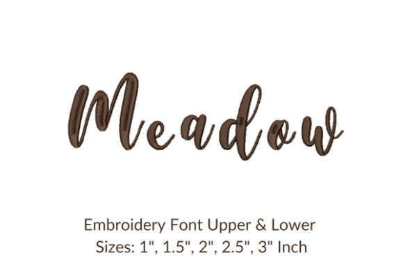 Transforming Textiles with Meadow Font Embroidery Design