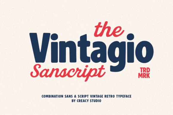 Vintagio Sanscript Duo Font: Retro Charm for Modern Design