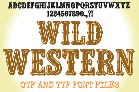 Wild Western: The Ultimate Cowboy Font for Bold Designs